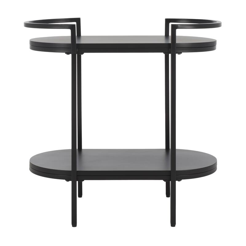SAFAVIEH Home Inessa 2 Tier Bar Cart - 26"W x 14"D x 26"H