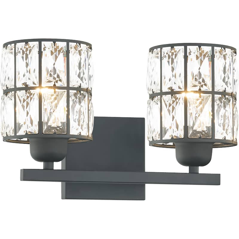 Quoizel Gibson Matte Black 2-light Bath Light