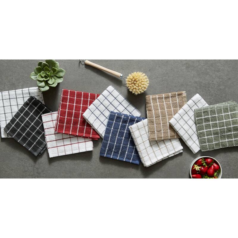 DII Artichoke Combo Windowpane Dishcloth (Set of 6)