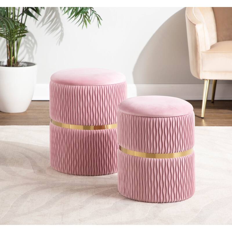 Lena Nesting Ottoman Set