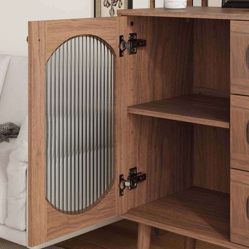 Accent Cabinet with 3 Drawers and Door