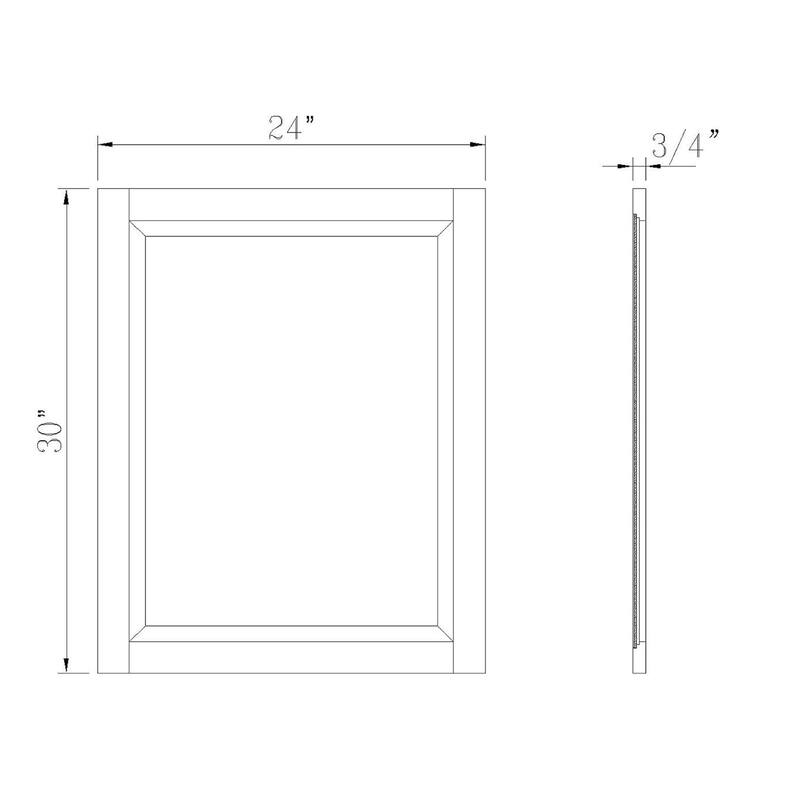 Williamsburg 2pc Wooden Bathroom Vanity Set with 48"L Bathroom Vanity and a Mirror