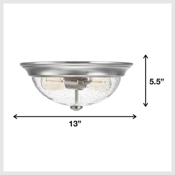 dimension image slide 1 of 4, 13" Prominence Home Designer Series Flush Mount Bowl Light