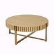 preview thumbnail 18 of 26, 31.5 Inch Round Coffee Table with Sturdy Pedestal