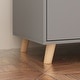 preview thumbnail 35 of 47, Baby Changing Table Dresser with 4 Drawers,Shelf Hidden Trash Storage