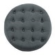 preview thumbnail 24 of 22, HomePop Velvet Round Storage Ottoman Gunmetal