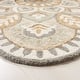 preview thumbnail 12 of 17, SAFAVIEH Handmade Novelty Urtza Ornate Flower Wool Rug