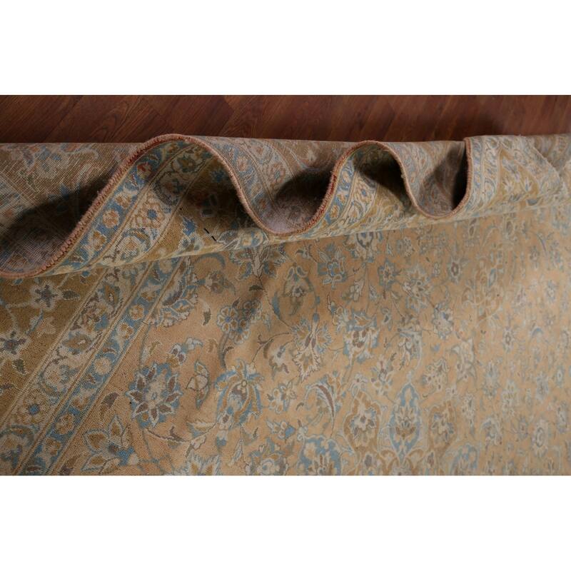 Traditional Najafabad Persian Vintage Rug Handmade Wool Carpet - 11'0" x 16'4"