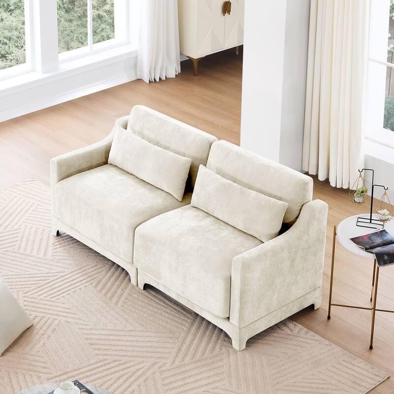 GDFStudio - Llewellyn Two-Seater Chenille Sofa