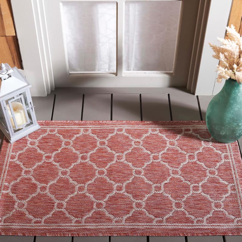 SAFAVIEH Courtyard Lydie Indoor/ Outdoor Waterproof Patio Backyard Rug