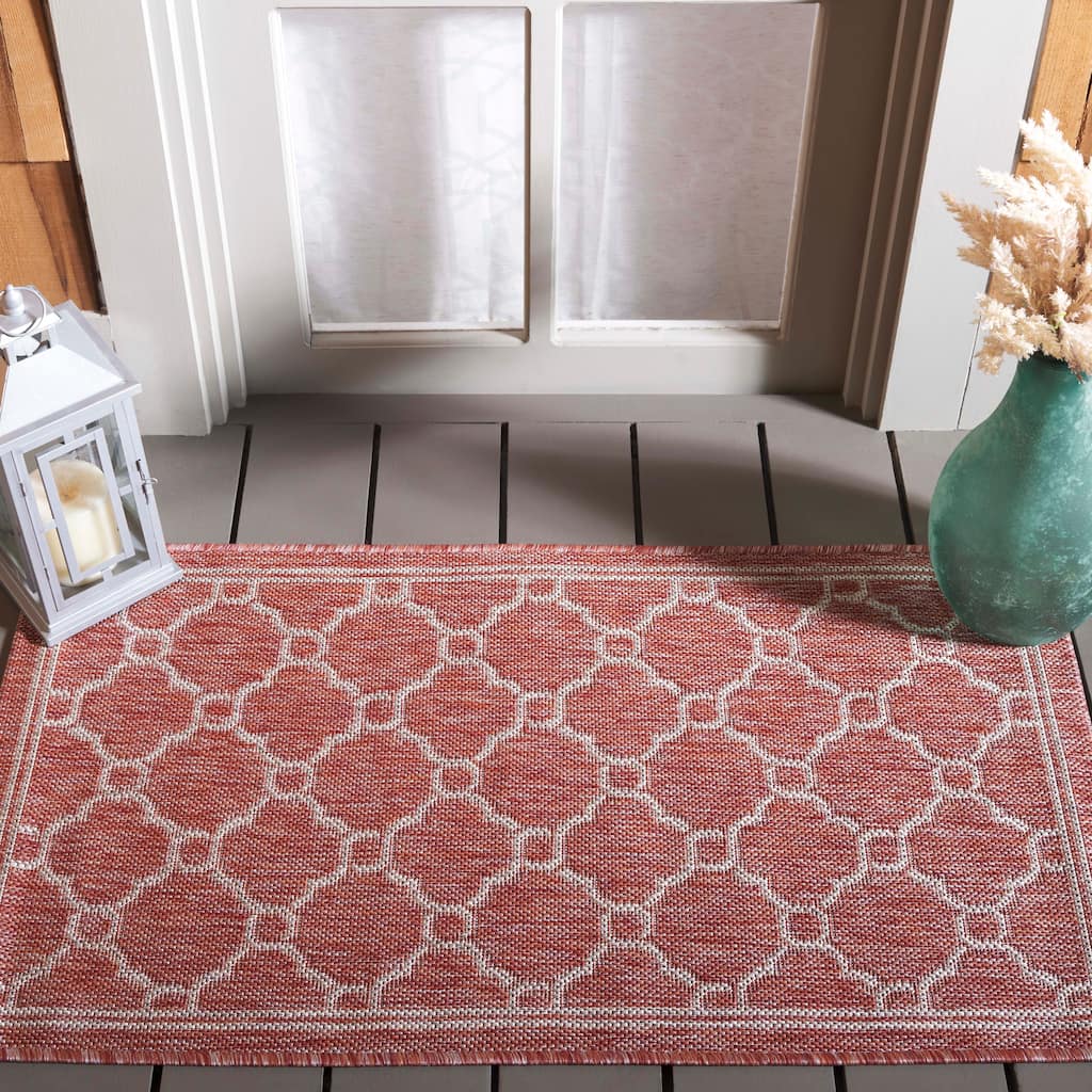 SAFAVIEH Courtyard Lydie Indoor/ Outdoor Waterproof Patio Backyard Rug