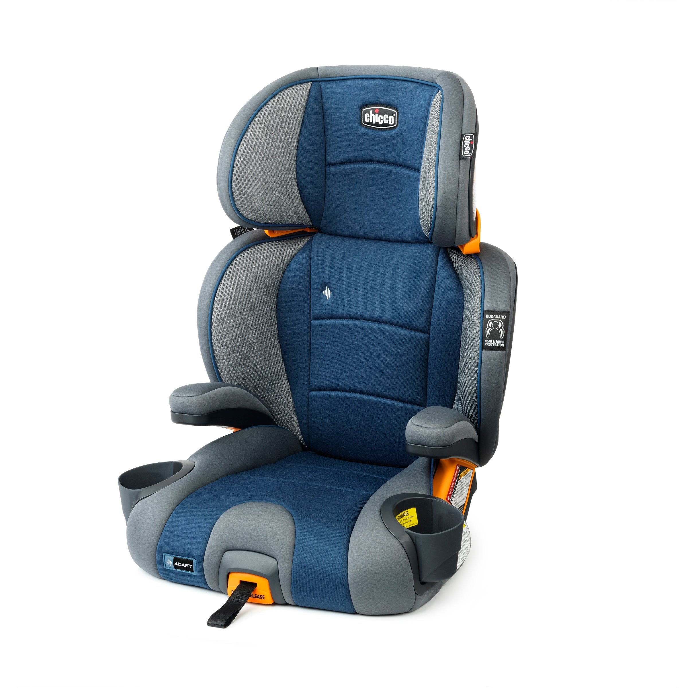 Chicco KidFit Adapt Plus 2-in-1 Belt Positioning Booster Car Seat, Ember