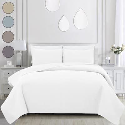 Bedford Lane Collection Embroidered Paisley Cotton Shell Quilt Set - 5 color way