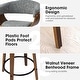 preview thumbnail 16 of 167, Glitzhome Set of 2 or 4 Modern Counter & Bar Height Wooden Swivel Bar Stools