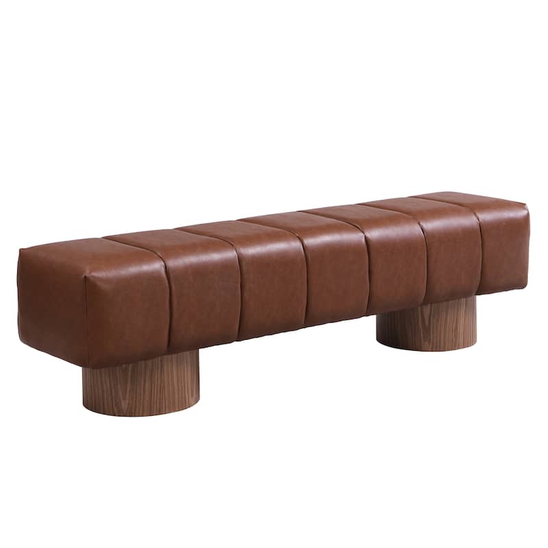 Christopher Knight Home - Daniel Upholstered Dining Bench, No-Assembly Entryway & Bedroom Ottoman with Sturdy Wood Legs