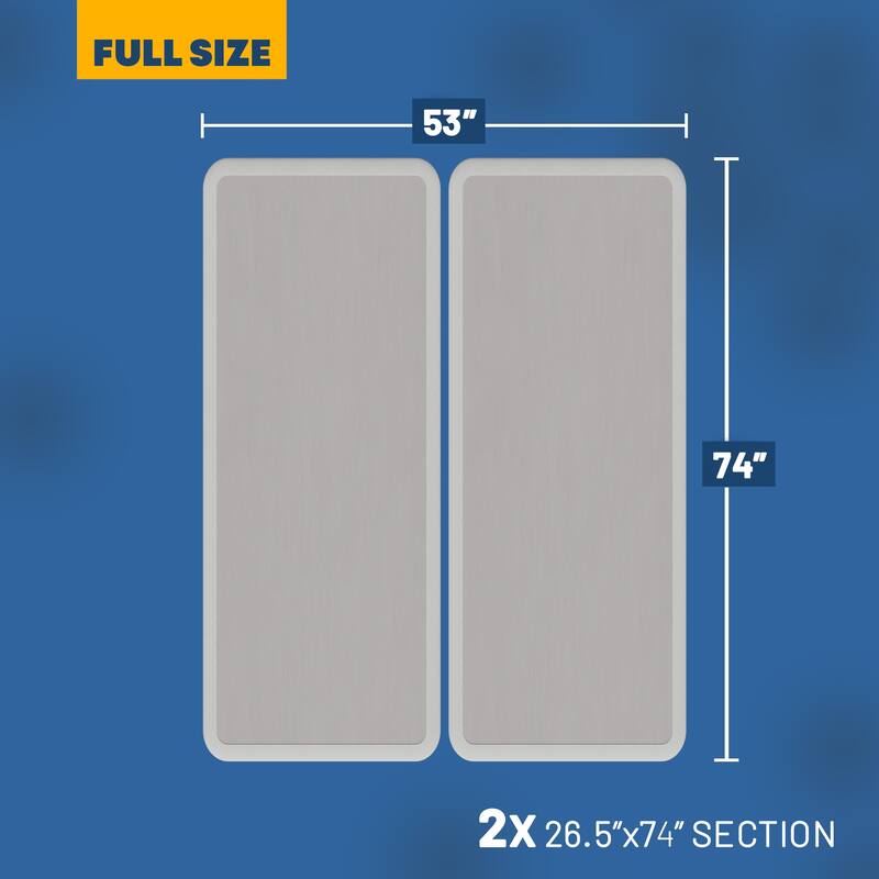 Onetan 8-Inch & 4-Inch Wooden Box Spring/Foundation Ideal for Mattress, No Assembly Needed, White.