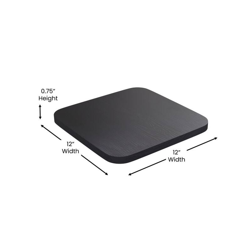 Indoor/Outdoor Backless Counter Stool with Poly Resin Seat