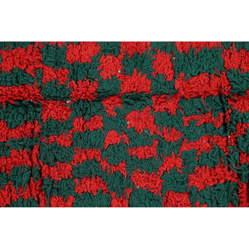 Tribal Moroccan Oriental Wool Runner Rug Hand-knotted Carpet - 3'7" x 8'1"