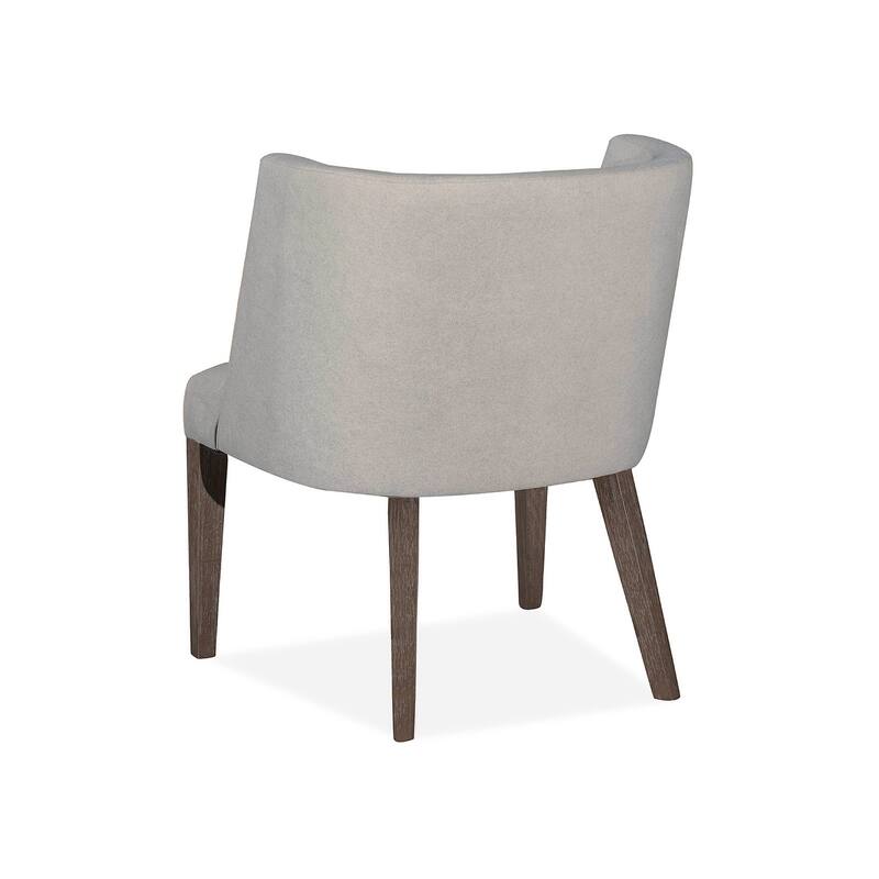 Magnussen Home Kavanaugh Weathered Kona Brown Upholstered Host Chair Two Pack - 25''W x 25''D x 32''H