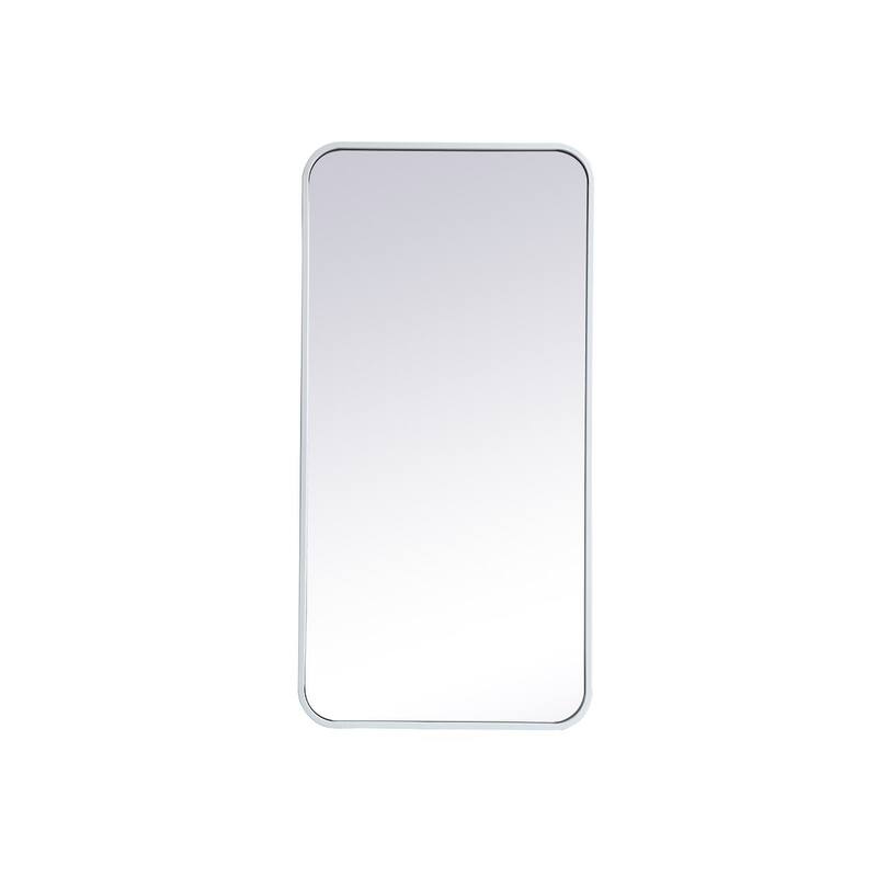 Ezra Soft Corner Metal Rectangular Mirror