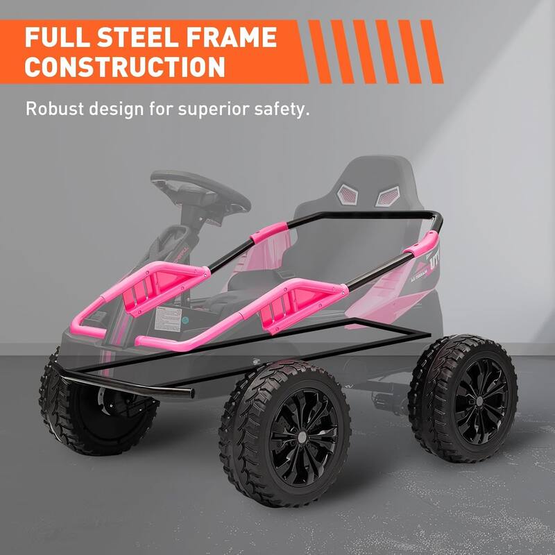 24V Ride On Toys for Big Kids, 4x200W 6MPH Powerful Electric Car w/Parent Remote
