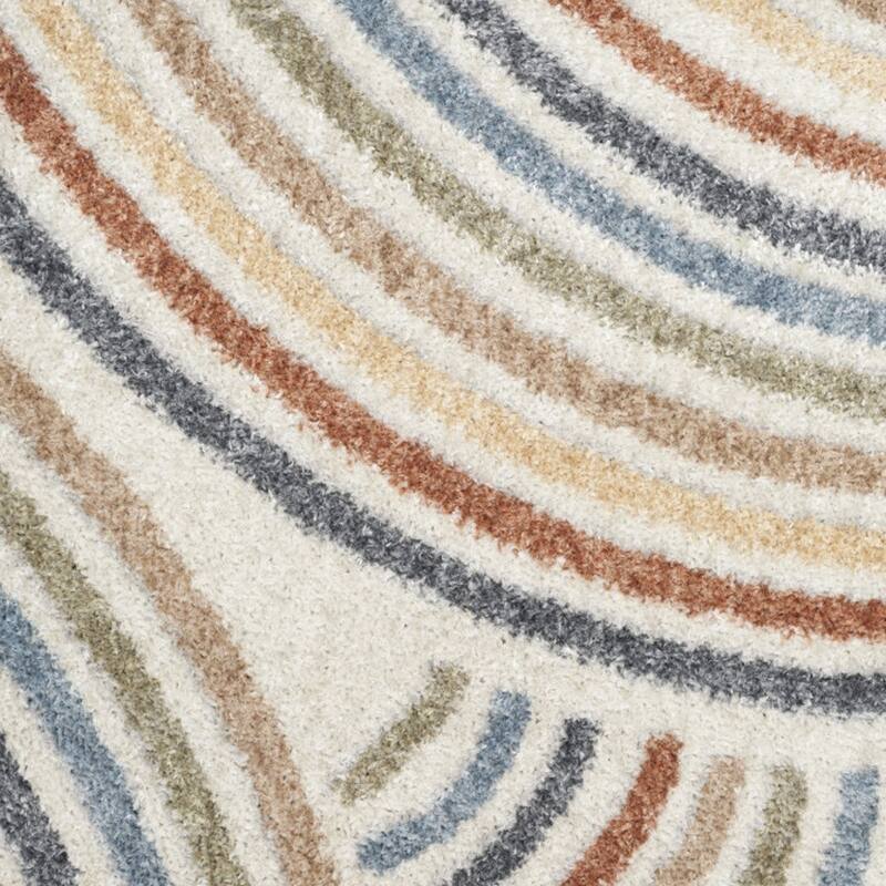 Pifom Power Loomed Geometric Modern Low Pile Area Rug By HomeRoots