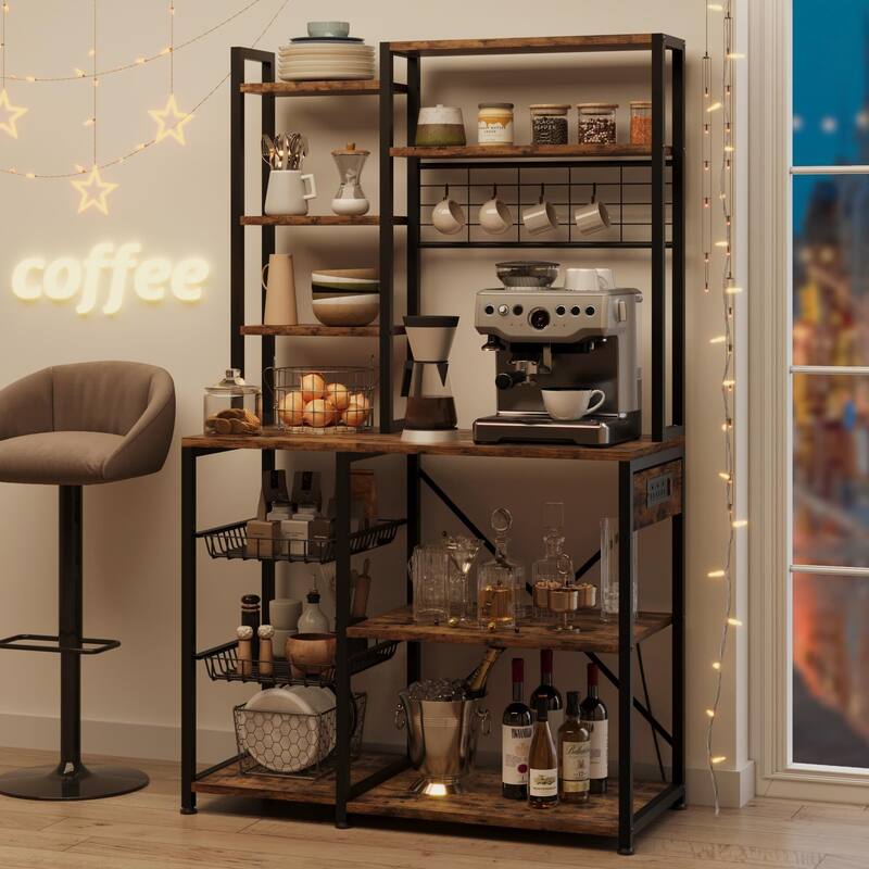 Bakers Rack with Power Outlet