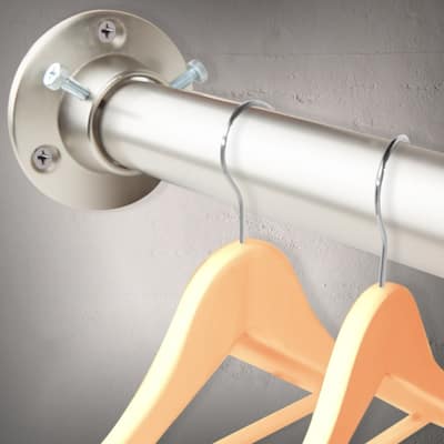 InStyleDesign 1" Premium Adjustable Closet Rod and Socket Set