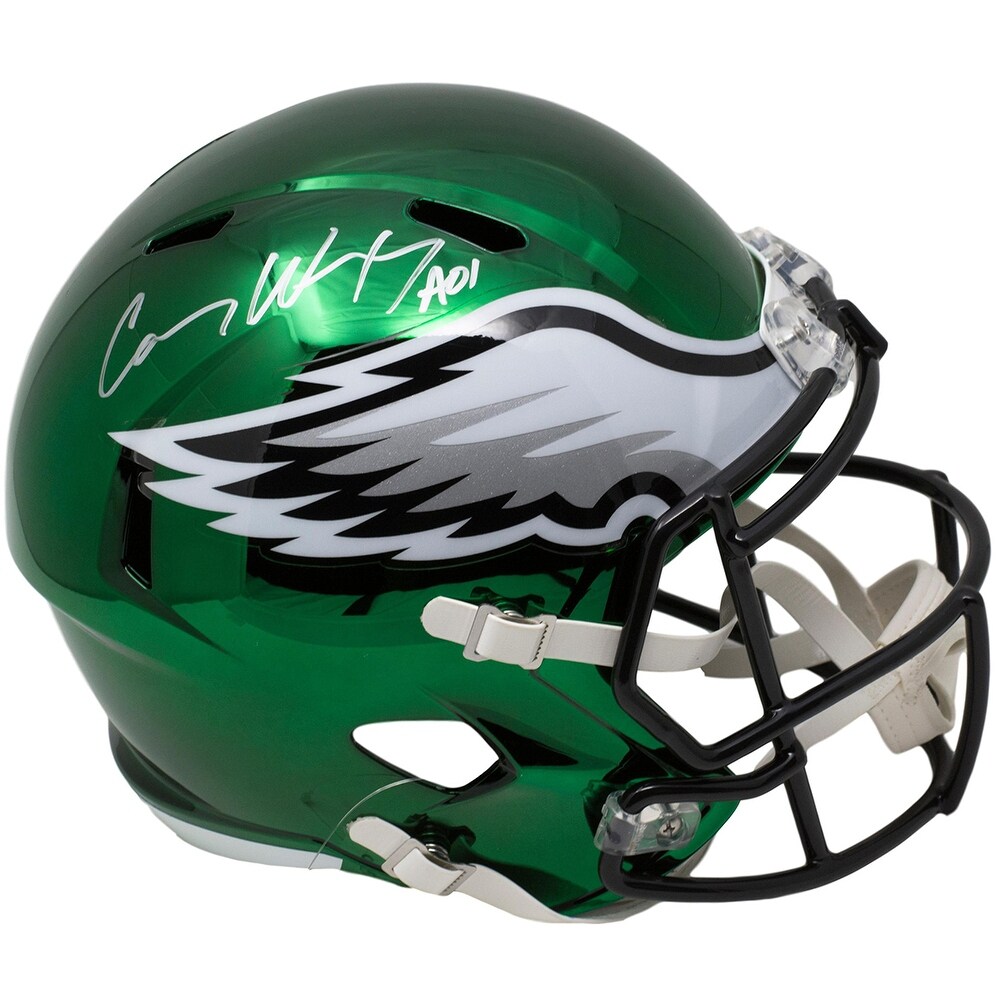 Shop Carson Wentz Signed Eagles Full Size Speed Chrome Replica