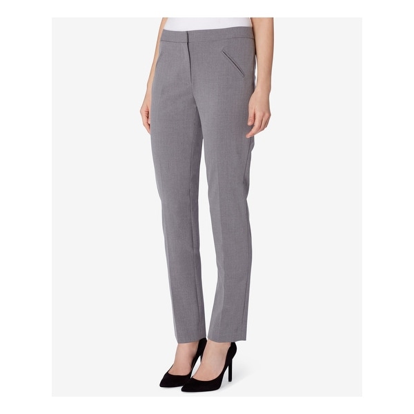 TAHARI Womens Gray Wear To Work Pants Size 2