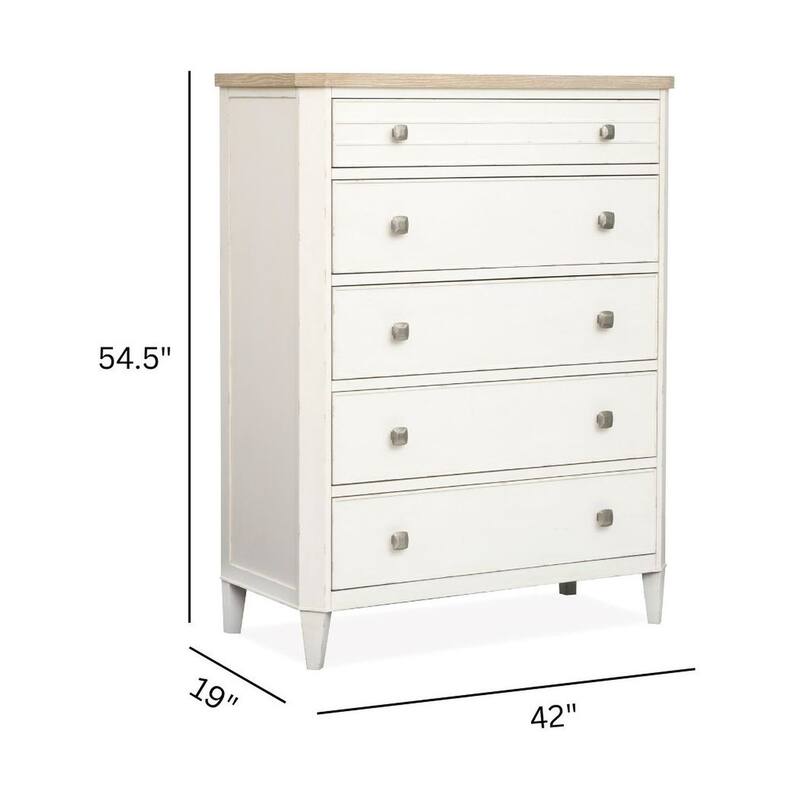 Salt Life Home Echo Isles Sea Pearl and Driftwood Drawer Chest