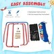 preview thumbnail 6 of 6, 36 Inch Kids Indoor Outdoor Square Trampoline with Foamed Handrail