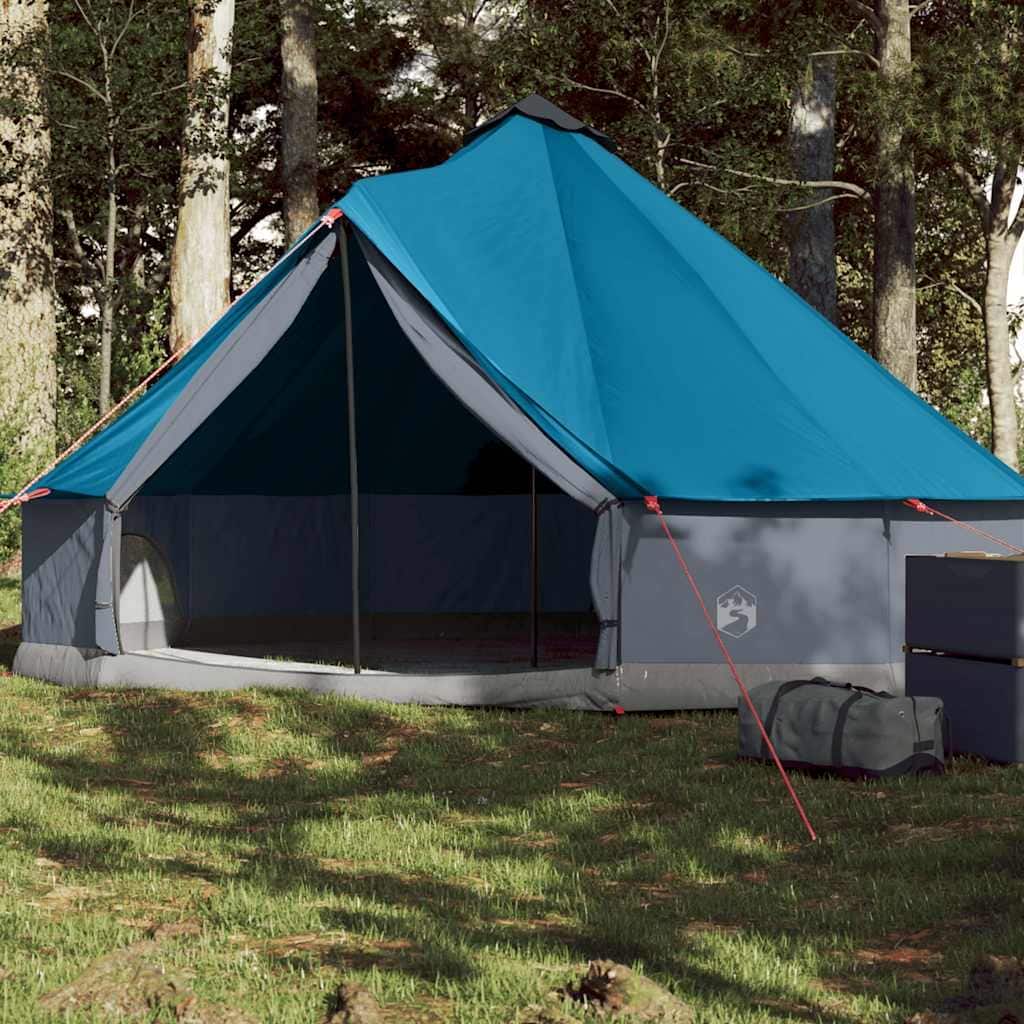 vidaXL Family Tent Tipi Blue Waterproof