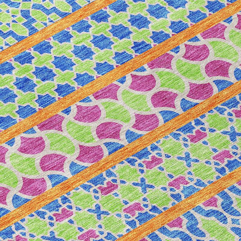 HomeRoots Quatrefoil Transitional Rectangle Outdoor Rug