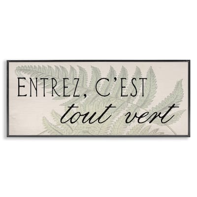 Stupell French It's All Green Framed Giclee Art Design By Lil' Rue