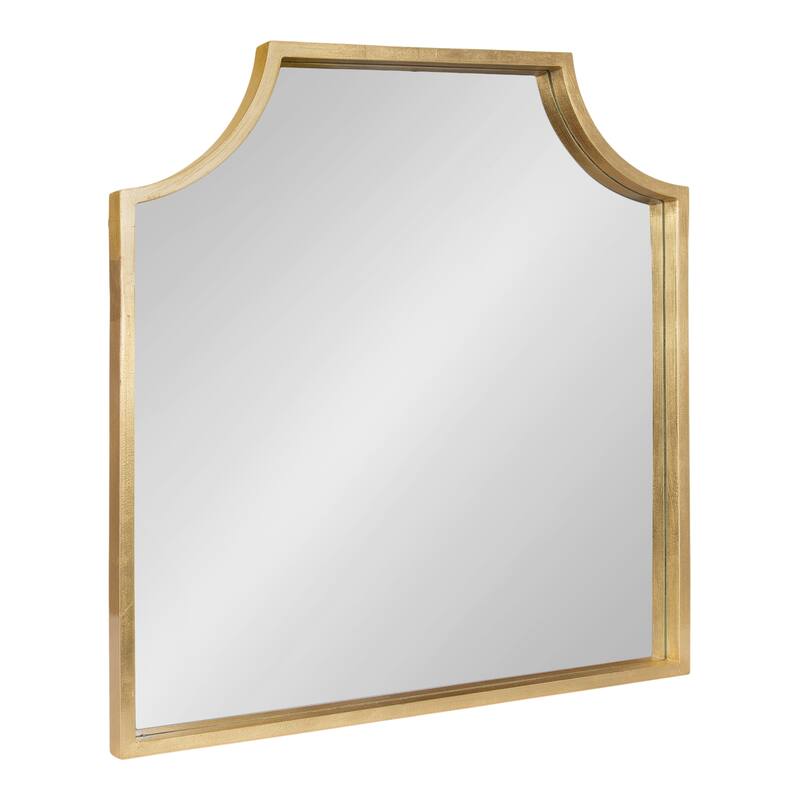 Kate and Laurel Travis Scalloped Arch Framed Wall Mirror - 26x28 - Gold