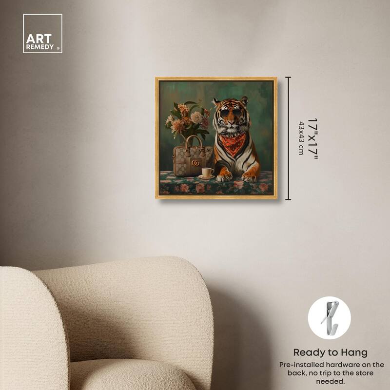 Fanciful Tiger Canvas by Art Remedy