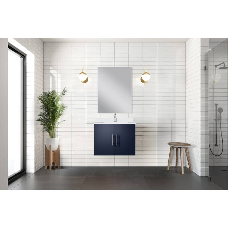 Geneva Bath Vanity Cultured Marble Top, Sink and Faucet