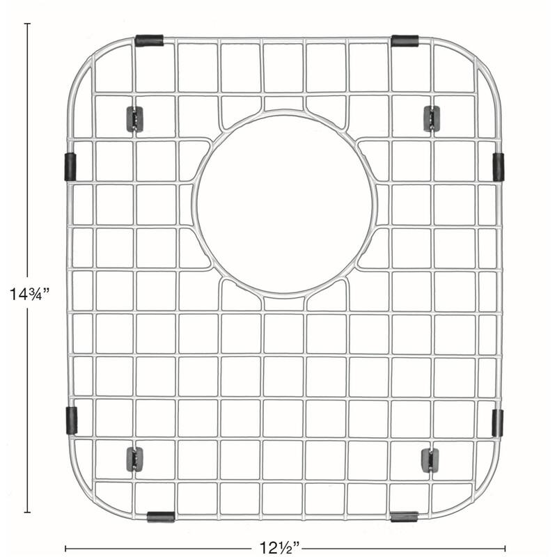 Karran USA GR-3003 12-1/2" L x 14-3/4" W Stainless Steel Basin Rack - Stainless Steel