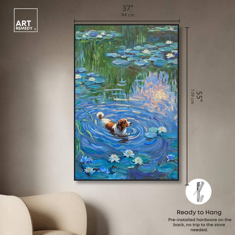 Lily Lagoon I Canvas Modern Classic by Art Remedy