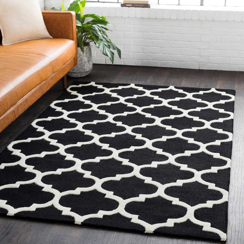 Hand-Tufted Wisk Moroccan Trellis Wool Rug