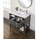 preview thumbnail 5 of 9, Monterey 37" Bathroom Vanity with Top, Grey by Martin Svensson Home