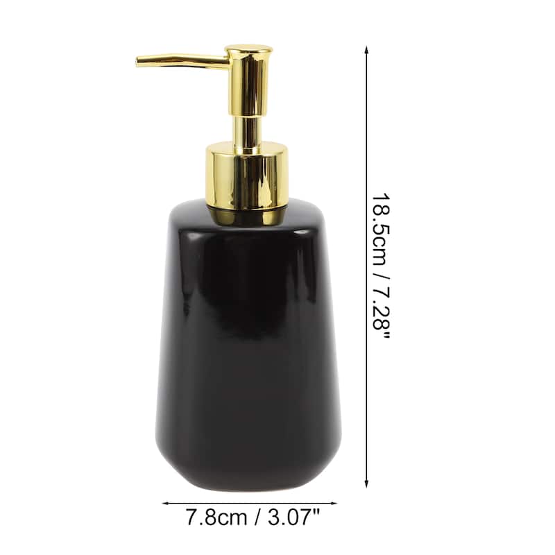 Cone Shape Simple Soap Pump Dispenser for Bathroom Hotel 300ml 1 Pcs