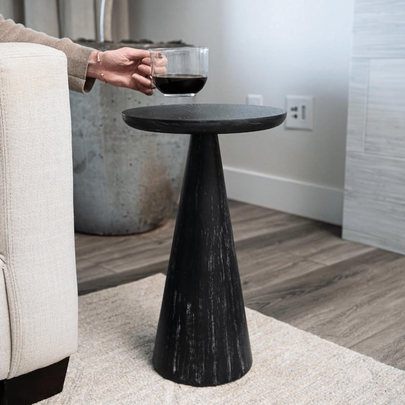 Maven Lane Owen Rustic Wooden Drink Table