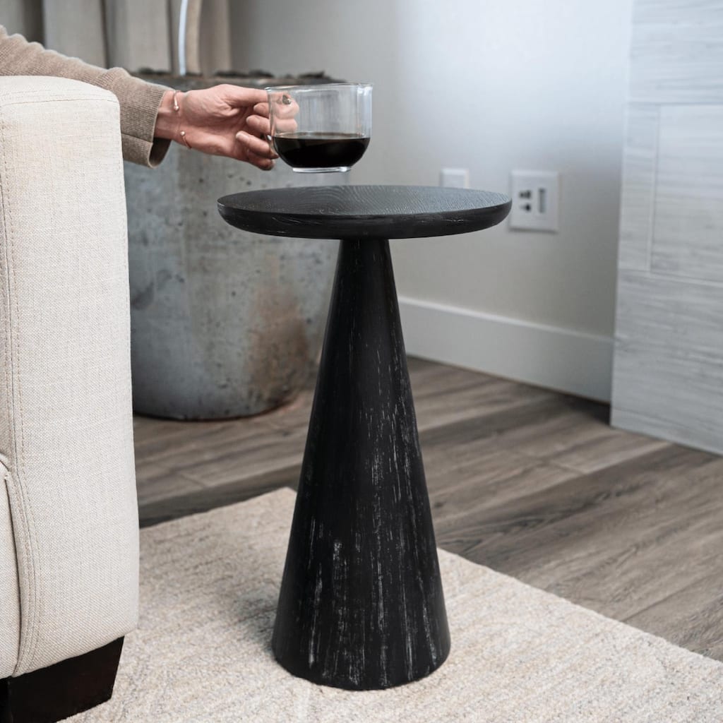 Maven Lane Owen Rustic Wooden Drink Table