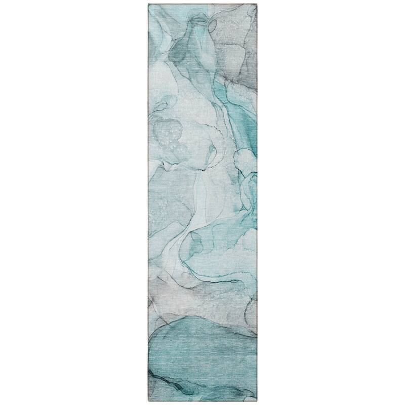 Lalu Artistic Abstract Weather Resistant Versatile Elegance Outdoor Rug