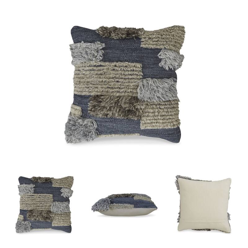 Signature Design by Ashley Gibbend Blue/Gray Pillow (Set of 4)