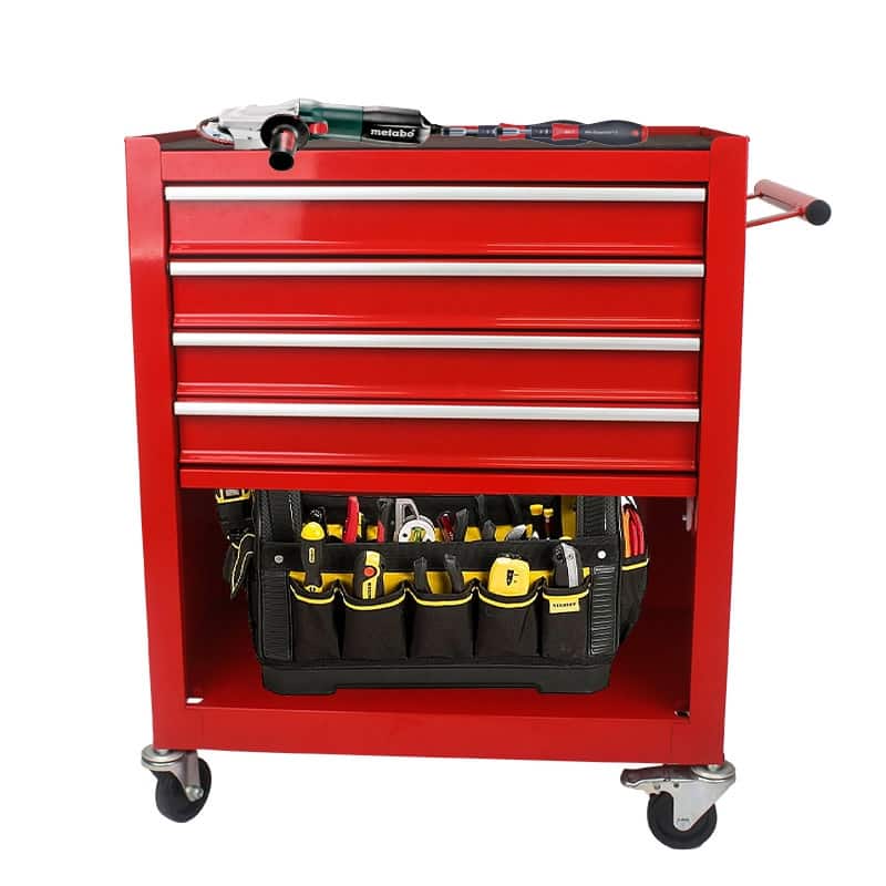 4Drawer Rolling Tool Cart Storage Tool Box Locked Organizer On Sale Bed Bath