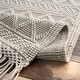 preview thumbnail 4 of 11, Nuloom Contemporary Handmade Flatweave Dot Aztec Indian Trellis Tassel Area Rug