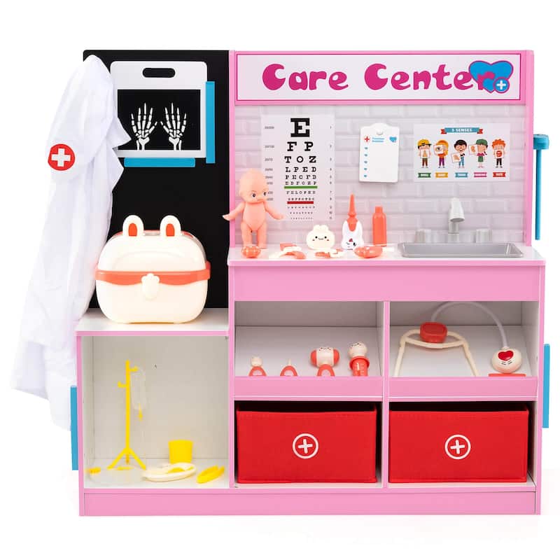 Costway Play Doctor’s Office with Examine Region X-Ray Film ECG - See Details